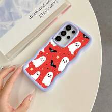 Halloween Ghost Pattern Shockproof Lightweight Phone Case Compatible with iPhone 17 Pro Max 17 Pro 17 Air 16 Pro Max 16e 15 Plus 14 13 12 11 XS Max XR X Non-Yellowing Durable Protective Cover