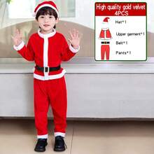 Christmas Party Costumes, Children's Cosplay Outfits, Santa Claus Suits For Men And Women, Holiday-Themed Performance Attire For All - Multicolor - View 11