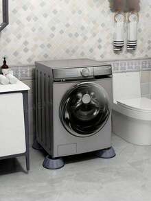 4 piezas de almohadillas antivibración para lavadora - Alfombrillas antideslizantes, amortiguadoras de golpes y reductoras de ruido para refrigeradores y electrodomésticos