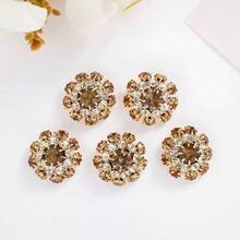 2pcs Crystal Button Set, Women's Cuff Buttons, Detachable Crystal Button Clips, Suitable For Women's Shirt Cuffs, Shiny Button Decor For Clothing - Star - View 4