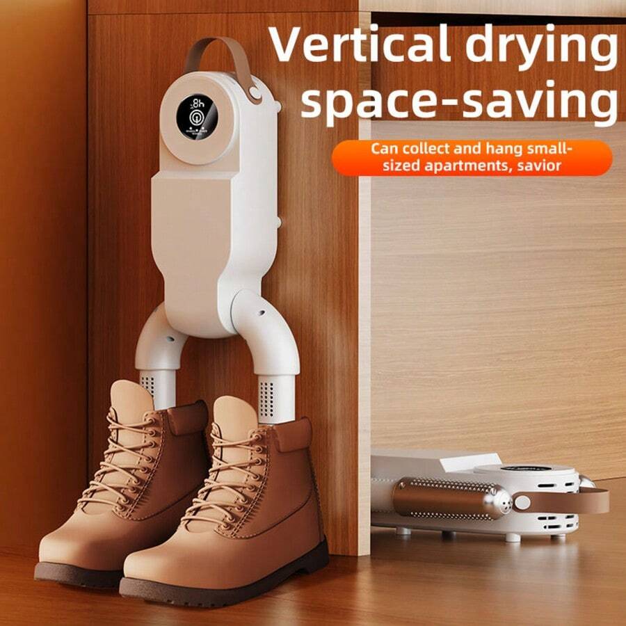 1pcs Shoe Dryer, Portable Shoe Dryer, Dehumidification And Deodorization Double-Arm Shoe Dryer, Foldable And Adjustable Angle Dryer, Simple Storage And Small Size, Perfect Solution To Wet Shoe Problems, Suitable For Home, Dormitory, Hotel.Warm Christmas Gifts | Perfect For Family & Friends