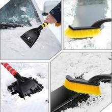 1pc Car Snow Brush Ice Scraper Sweeping Shovel For Winter Handle Auto Glass Cleaning Tool Remover Auto Windshield Accessories, Car Snow Shovel Car Snow Shovel Artifact Multifunctional Deicing Shovel Snow Scraper Snow Brush Tool Winter Snow Removal, Car Snow Removal Artifact Multifunctional Car Deicing Shovel Snow Scraper Snow Brush Tool Winter Snow Removal, Detachable, 360° Rotating