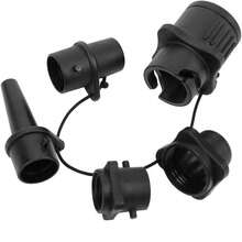 Kayak Air Valve Connector, Multi Function Boat Valve Adapter Inflation Surfboard Aessory For All Kinds Of Surfboards, Canoes, Kayaks, Inflatable Boats And Inflatable Beds, Multifunctional Connector, Gymnastics Mat Inflation Conversion Head - Black - View 2