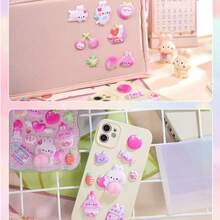 3D Cute Soft Squishy Butt Stickers, Adorable Bear, Rabbit, Animal Decor For Phone Case, Planner, Notebook