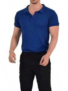 JOHN LEOPARD - Men's Knitted Polo Shirt - White - View 12