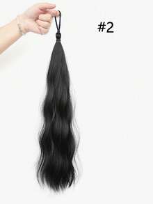 Hair Extensions For Girls Ponytail Extensions Highlighted Hair Bundles Can Be Braided And Colorful Braided Hair Extensions Suitable For Daily Use