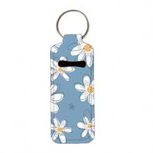 Portachiavi portamatite per rossetti, portachiavi multifunzionali per copertura rossetti, portachiavi comollettaip per balsamo labbra, accessori per borse da donna, regali utili, portachiavi portamatite a motivo leopardato per balsamo labbra, custodia per rossetto e portachiavi portamatite per rossetti elastici aderenti