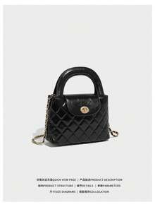 YUQING.FC New Versatile and Stylish Embroidered Thread Quilted Bag with Shoulder Strap, Perfect for Everyday Fashion Travel, Dating or as a Handbag. # 856 - Negro - Ver 2