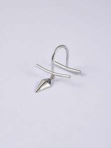 1pc Y2K Unique Handmade Lip Ring Lip Cuff, Faux Chin Jewel, No Piercing, Adjustable Fake Lip Ring Body Jewelry - Style 5 - View 3