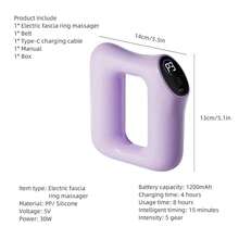 1200mAh 电动全身筋膜按摩环，振动塑形按摩器，适用于腹部和腰部，深层组织按摩