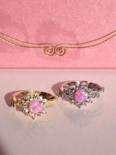 A Court-Style Ring, Shining Brightly, Retro Yet Artistic, A Niche Luxury Ring, Suitable For Daily Banquets