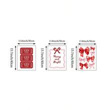 1/3pcs Bow Holly Jolly Christmas Noel Wall Art Picture - North Pole Ticket & Watercolor Bows Canvas Print Paintings|Modern Festive Christmas Decorations For Dorm Room,Bedroom,Living Room Or Office Home Deendy Pink & Red Christmas Poster,Seasonal Xmas Gift For Her,Unframed - Multicolor - View 14