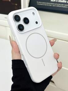 奢华磁吸软硅胶手机壳，兼容 17 Pro Max/17/16/15/14/13/12/11 Pro Max Plus，支持磁吸无线充电，防震保护套