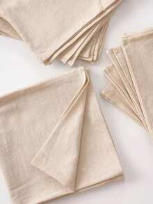 2/6/12/240张装现代简约纯色餐巾，天然木纹优雅装饰，适用于派对、家庭餐桌、餐垫