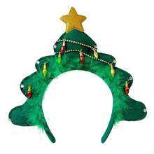 Christmas Headband, Cute Reindeer, Christmas Tree, Antlers, Snowflake, Bell Hair Clips, Deer Hair Accessories, Christmas Decorations. This Festive Headpiece Features Classic Christmas Elements Like Christmas Trees, Santa Hats, Reindeer Antlers, Snowflakes, And Bells, Creating A Lively And Adorable Look Perfect For Christmas Season Decoration And Accessories. - Multicolor C - View 2