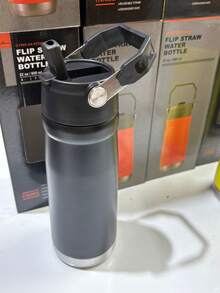 650ml Thermal Bottle Cup With Reinforced Handle And Double Wall In Stainless Steel, Exclusive 2025/26 - 黑色 - 查看 2