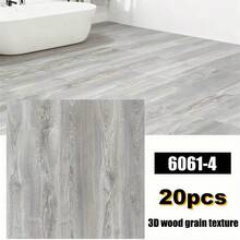 10/20/40 件豪华木纹自粘地砖，防水防污，家居地板和墙壁翻新装饰地板和墙壁贴纸，易于安装和剥离，适用于卧室、客厅、厨房、浴室和其他家居装饰