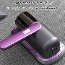 Aspirador de colchones de mano para sofás cama con potencia de succión de 7,5 kPa, ideal para la limpieza de ropa de cama. - Negro - Ver 5