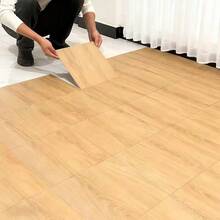 12/24片哑光表面乙烯基自粘防水防滑木纹地板贴纸，适用于客厅、卧室、厨房、地板和墙面翻新，DIY地板和墙面装饰 - 彩色 - 查看 3