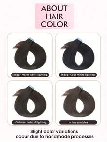 10 Pcs Mini Tape In Hair Extensions Human Hair Color 4/27 Chocolate Brown To Caramel Blonde 14-22 Inch Remy Human Hair Invisible Tape In Hair Extensions - S1B - Ver 8