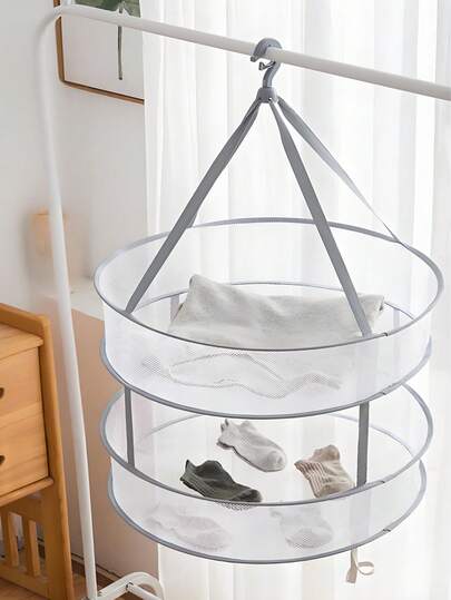 1 st tvättkorg i nät, tvättnät för hushållsbruk, multifunktionellt platt torknät för strumpor och underkläder, vikbart och vindtätt design, bärbart, andningsbart tvättställ för ömtåliga kläder, snabbtorkande, ventilerat torkställ för strumpor och underkläder, platsbesparande vikbar förvaring för sovsal, badrum, balkong, resor, lätthängd krok och kompakt vikbar platt för effektivt luftflöde, skonsam torkning och rynkreducerande lösning, perfekt för högtidsgåvor, jul, tacksägelse, skolstart och vardagstvätt i hemmet