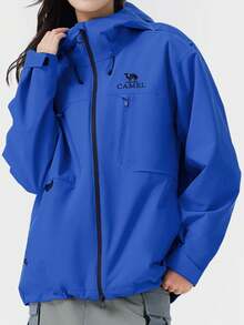 CAMEL CROWN معطف خارجي للنساء جديد ثلاثي الأبعاد مقاوم للماء مع بطانة قابلة للإزالة للتنزه في الجبال