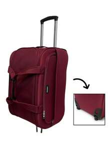 Maleta viaje 24in ligera expandible 12kg equipaje maleta expandible ligera para viaje grande resistente ruedas maletín portátil organización 24pulgadas diseño moderno práctica equipaje turismo accesorios viajeros - Rojo - Ver 3