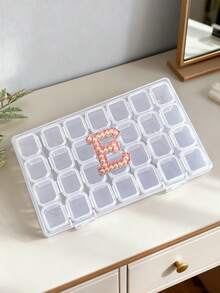 56个/28套迷你塑料收纳盒，带盖，透明盒，可用于整理珠子、耳环、戒指、美甲配件、手工用品、珠宝首饰，是母亲节/生日的绝佳礼物。 - 彩色 - 查看 9