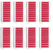 1 set/6 sets de etiquetas adhesivas de índice transparente de unicolor, etiquetas adhesivas de marcaje prominente, etiquetas adhesivas guía negras con regla, notas adhesivas de PET, útiles escolares, de vuelta a la escuela - Multicolor - Ver 16