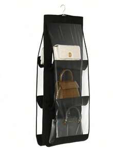 1pc,8-Grid Hanging Purse Handbag Organizer Hanging Shelf Bag Storage Holder Purse Bag Wardrobe Closet Space Saving Organizersbedroom,Organizer,Organiser,Home Storage,White Shirt Women,Black Pants Women,Ladies Winter Clothes,Dress,Winter Clothes Ladies,Elegant Woman Dresses,White Shirt Ladies,Long Sleeve,White Jumpsuit Women,Spring Dresses Women,Spring Outfits Women,Spring,Spring Clothes,Minimalist,Summer Tops - Nhiều màu - Xem 2