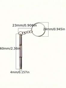 2/5/10件装迷你钢制眼镜螺丝刀，多功能眼镜螺丝刀维修套装，带钥匙扣的眼镜紧固维修小螺丝刀，便携式手动工具，精密螺丝刀工具，圣诞节节日送礼佳品，男士工具 - 彩色 - 查看 11