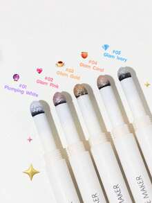 the SAEM 1pc Eye Primer Pencil 01 Plump White, Dual-Ended Eyeshadow Stick - Waterproof & Sweatproof, Long-Lasting Eye Makeup, Built-In Highlighter For Under Eyes/Crow's Feet, 0.7g/0.03oz - 01 Plumping WhiteIn - View 10