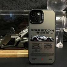 Funda de Teléfono P-Porsches de Alto Rendimiento Compatible con iPhone 17, 16E, 16, 15, 14, 13, 12, 11 Mini Pro Max, Air, X, XR, XSMAX, 8, 7 Plus.Cuenta con Parte Trasera Mate Anticaídas, Diseño a Prueba de Golpes, Aspecto Moderno, Diseño Impreso UV - Color mezclado 1 - Ver 4