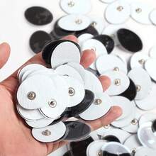 20 piezas Almohadillas de electrodo para masaje EMS, dispositivo de terapia TENS, reemplazo de pegatinas de masaje corporal y fitness con almohadillas con conector de 3.5 mm