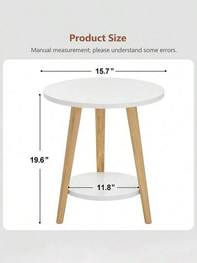 Moderne Double Layer Coffee Table, Equipped Solid Wood Legs Easy Assembly Built In Multi Functional Storage Books/Sundries/Ho hold Items Other Items, Made Of High Quality Materials Humanized Structure, Living Room Rest, Bedroom Storage, Study Office, Sofa Side Tafel Scenarios, It Is An Ideal Choice Home Enthusiasts Pragmatists. view 4