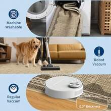 2.5x8 Runner Rug For Hallway Washable Kitchen Rugs Non Slip Solid Tan Jute Digital Printing Modern Soft LowPile Scalloped Indoor Carpet For Entryway Laundry Room Floor Mats - Đay - Xem 5