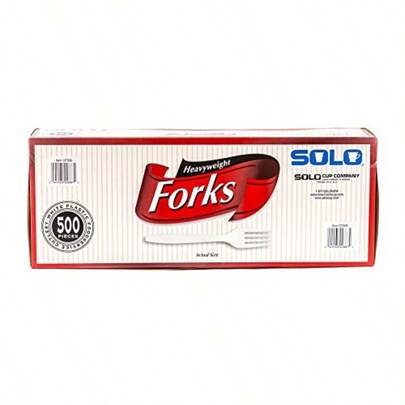 Plastic Forks White 500 Ct Tej