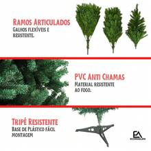 Árvore De Natal Pinheiro Verde Dobrável 144 237 388 508 Galhos 120150 180 210cm  Grande Cheia - Verde - Visão 3