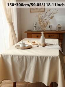 1/24pcs Modern Minimalist Natural Wood Grain Solid Color Washable Reusable Tablecloth For Dining Room, Kitchen, Living Room, Dining Table, Home Decor