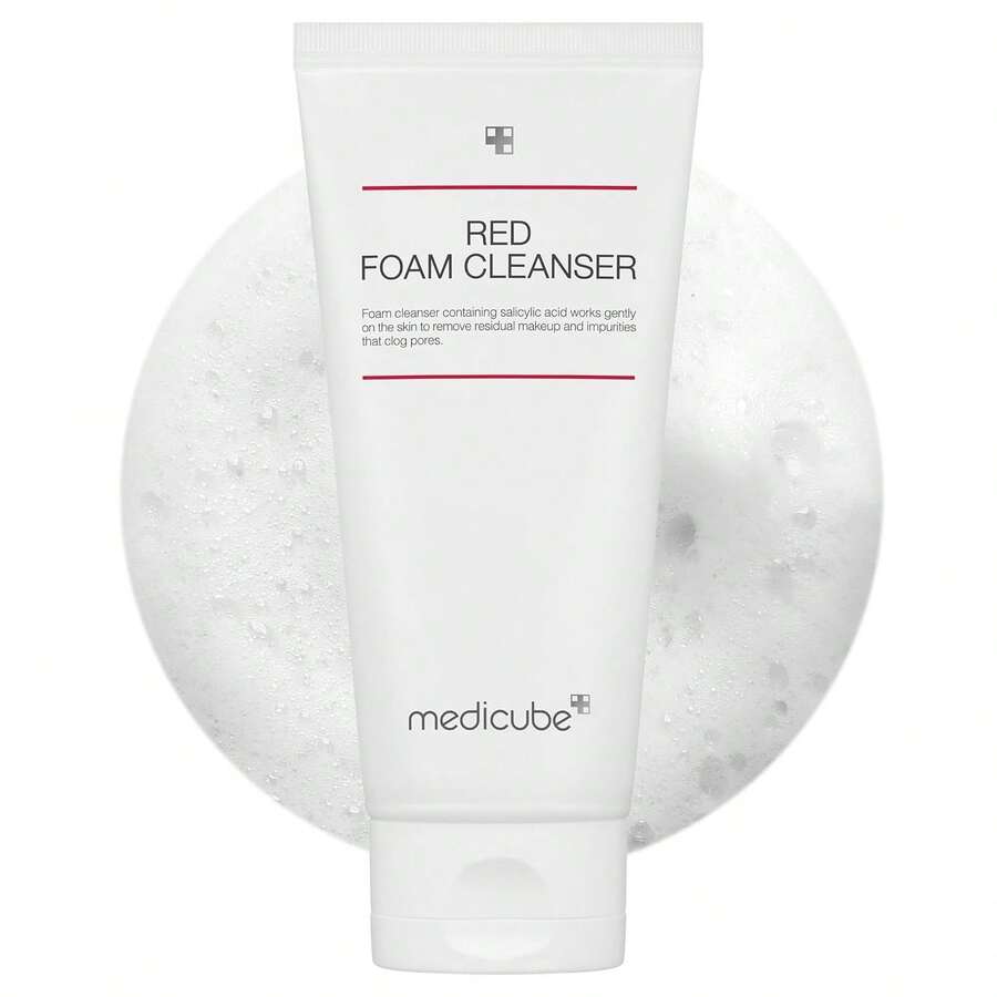 Medicube Red Foam Cleanser - Deeply Cleanses, Remove Impurities, Control Sebum, | Korean Skincare - Axit salicylic (BHA) - Xem 1