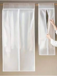 1 Peça Capa de Poeira de Roupa EVA Branca com Zíper, Protetor de Roupas Leve para Pendurar no Quarto, Escritório, Armário e Dormitório, Bolsa de Armazenamento Econômica, Apenas Lavagem Manual ou a Seco, Protetor de Guarda-Roupa | Bolsa de Roupas com Zíper | Armazenamento de Fácil Acesso, Organizador de Roupas Bolsa de Roupa 263 Bolsa Impermeável Bolsa de Armazenamento Armazenamento de Roupas Bolsa de Roupas Cubos de Embalagem Essenciais de Viagem Organizador de Viagem - Multicolorido - Visão 5