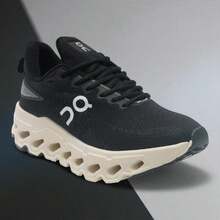 Men's Black Walking Shoes – Comfortable And Anatomical, Soft Cushioning, Daily Use And Gym 38–43 - màu đen - Xem 7