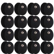 20 piezas Almohadillas de electrodo para masaje EMS, dispositivo de terapia TENS, reemplazo de pegatinas de masaje corporal y fitness con almohadillas con conector de 3.5 mm