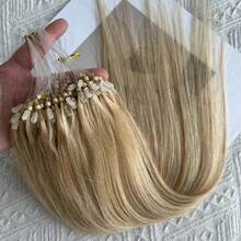 50 Strands Micro Loop Hair Extensions Real Human Hair Utral Smooth And Super Soft Silky Straight Micro Loop Human Hair Extensions For Woman - SP01 - View 3