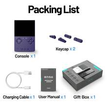 Consola de juegos Retro TRIMUI BRICK, edición Vertical, consola de Palma de código abierto, portátil, ligero, regalo trasero, consola de juegos portátil - Blanco - Ver 10