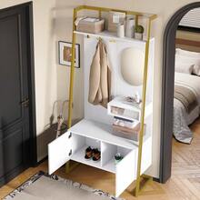 Hall Trees - White + MDF - View 6