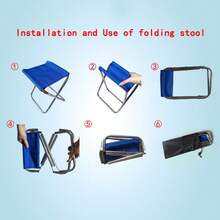 不锈钢户外折叠椅、钓鱼椅、烧烤凳、折叠凳、便携式火车凳、露营小凳、户外用品 - 不銹鋼材質 - 查看 10