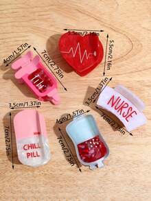 1pc Nurse-Themed Hair Claw Clip – Blood Bag Design With Heartbeat Line, Elegant & Cute Matte Finish For Women, Perfect For Nurses, Doctor Appreciation Events, Or Nurse Week Celebrations, Nurse Accessories For Work, Hair Slide, Hair Barrettes