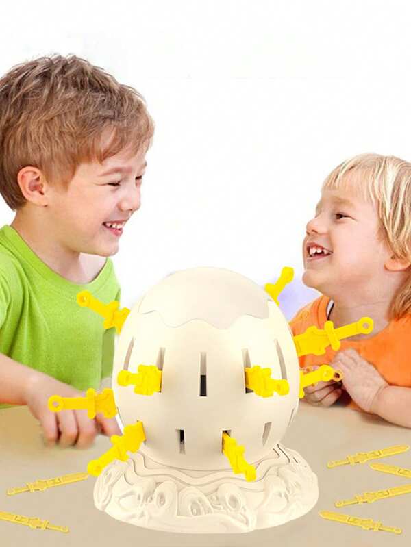 Mini Pirate Bucket - Animal Series, Wooden Bucket With Sword, Penguin, Chick, And More Options, Desktop Party Game, Exciting Interactive Toy Set, Children's Christmas Gift