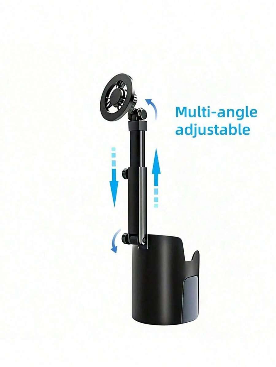 Suport magnetic pentru pahare auto 2 în 1, suport pentru telefon, magnet puternic, universal, rotativ și telescopic la 360°, model durabil